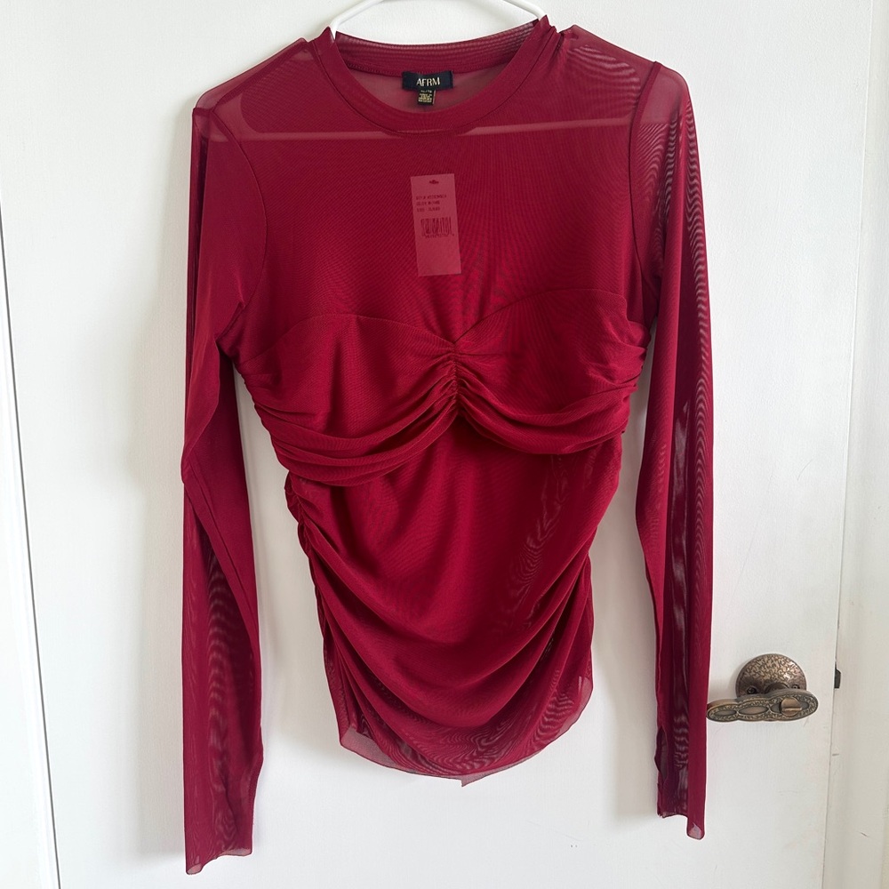 AFRM red mesh top size XL NWT